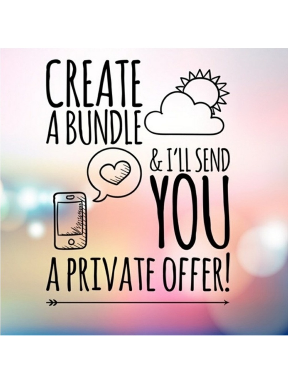 Create a Bundle — Gradient Pink Peach Background Graphic